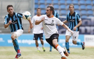 Míchel durante el segundo partido de pretemporada en Alemania. Foto: Valencia CF Míchel durante el segundo partido de pretemporada en Alemania. Foto: Valencia CF