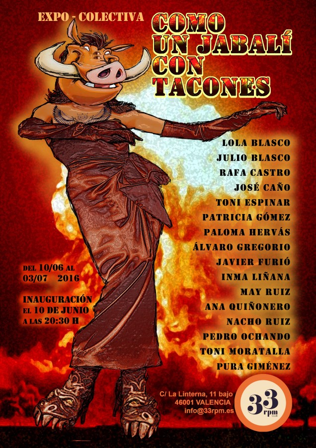 Cartel-Como-un-jabalí-con-tacones1