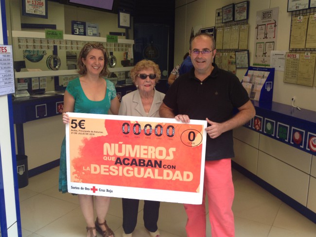 PRIMER PREMIO SORTEO ORO CRUZ ROJA 2016