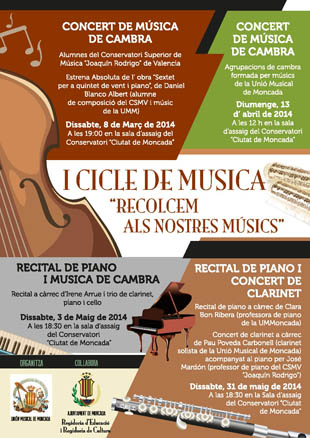 La Unión Musical de Moncada crea un ciclo de conciertos para apoyar la iniciativa compositora de sus músicos