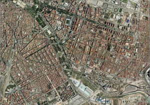 Vista aérea de Valencia