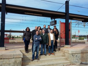 abalos con alcaldes de horta nord en la estación de adif de massalfasar