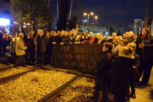 Burjassot. manifestacion soterramiento de las vías