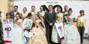 Recepción falleros de la provincia en Diputación 2016