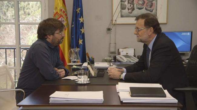 Jordi Evole y Mariano Rajoy