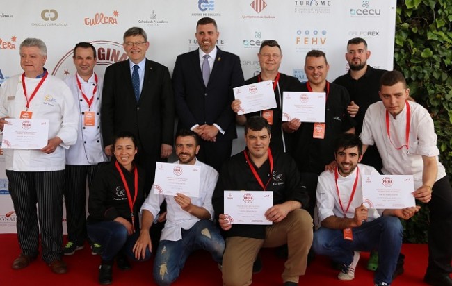 El restaurante El Racó,  de Meliana,  logra el tercer premio del I Concurso Nacional de Paella de Cullera