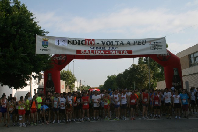 Sedaví. Volta a peu. salida volta a peu