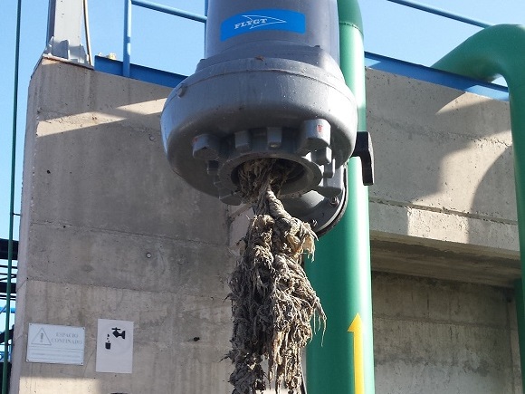 La depuradora de Torrent recoge 85 toneladas de toallitas