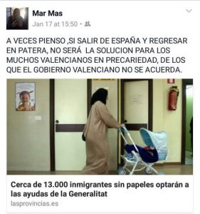 Facebook Marcela Tomás Ciudadanos Catarroja
