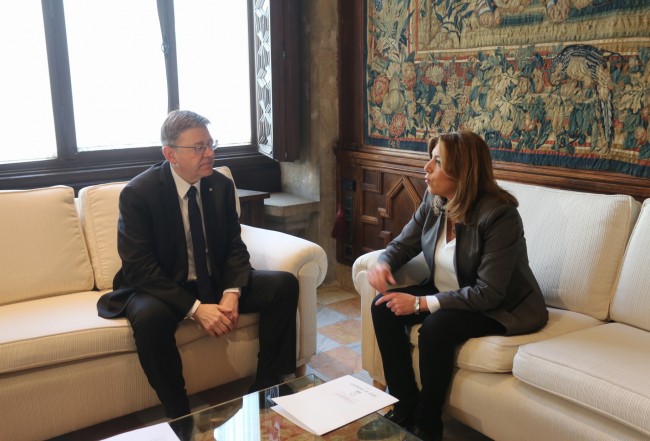 Ximo Puig y Susana Díaz en Generalitat