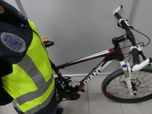 Bicicleta robada vendida en internet