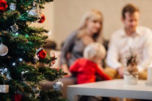 Navidad bebé familia