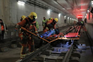Simulacro accidente metrovalencia
