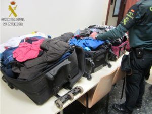 Guardia Civil ropa impregnada cocaína