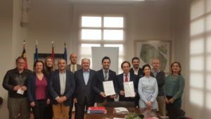 Firma convenio paterna Ciudad de Empresas-Intu Eurofund