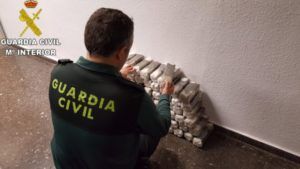 Guardia Civil Puçol incauta 100 kilos de hachís