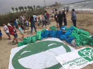 limpieza playa peixets ecologistas en acción