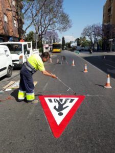 mejora seguridad vial pasos peatones paterna