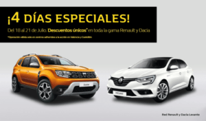 Precios irrepetibles solo del 18 al 21 de Julio en Renault