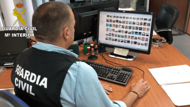 Guardia Civil operacion contra pedofilia