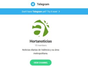 Hortanoticias en telegram
