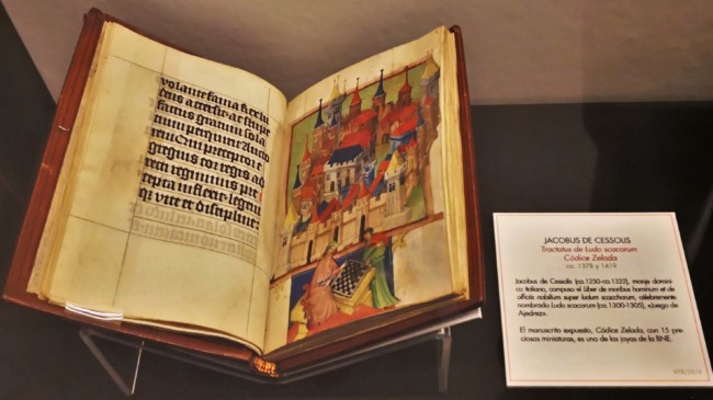 Códice Zelada (siglo XV). Precioso manuscrito del Liber de Jacobo de Cessolis. BNE