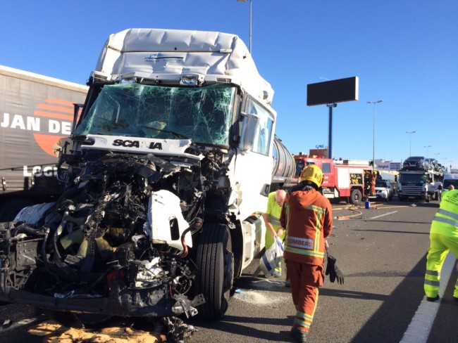 accidente camiones quart (