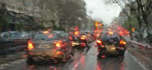 lluvia Valencia tráfico