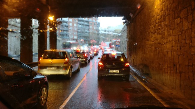 lluvia Valencia tunel