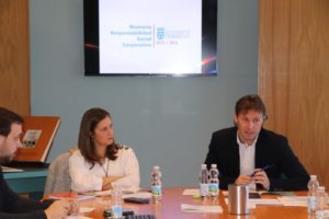 Andrés Campos y Susi Ferrer en rueda de prensa de RSC