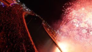 Piromusical en la Marina