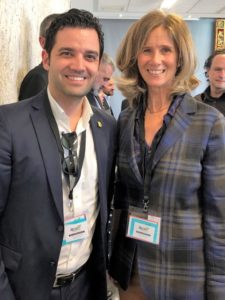 Sagredo junto a la ex ministra de Ciencia e Innovación, Cristina Garmendia