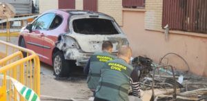 incendio coches Massamagrell y Museros