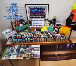 grafiteros Policia Nacional