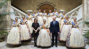 Recepción falleros de la provincia en Diputación