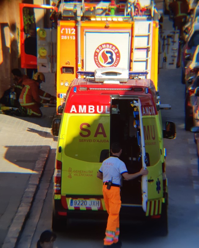 Godella incendio SAMU