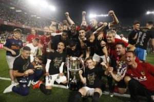 Valencia CF Copa del Rey celebracion