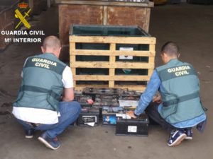 robo baterias Guardia Civil