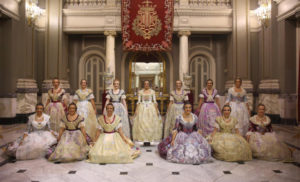 Fallera Mayor de Valencia y Corte de Honor 2019