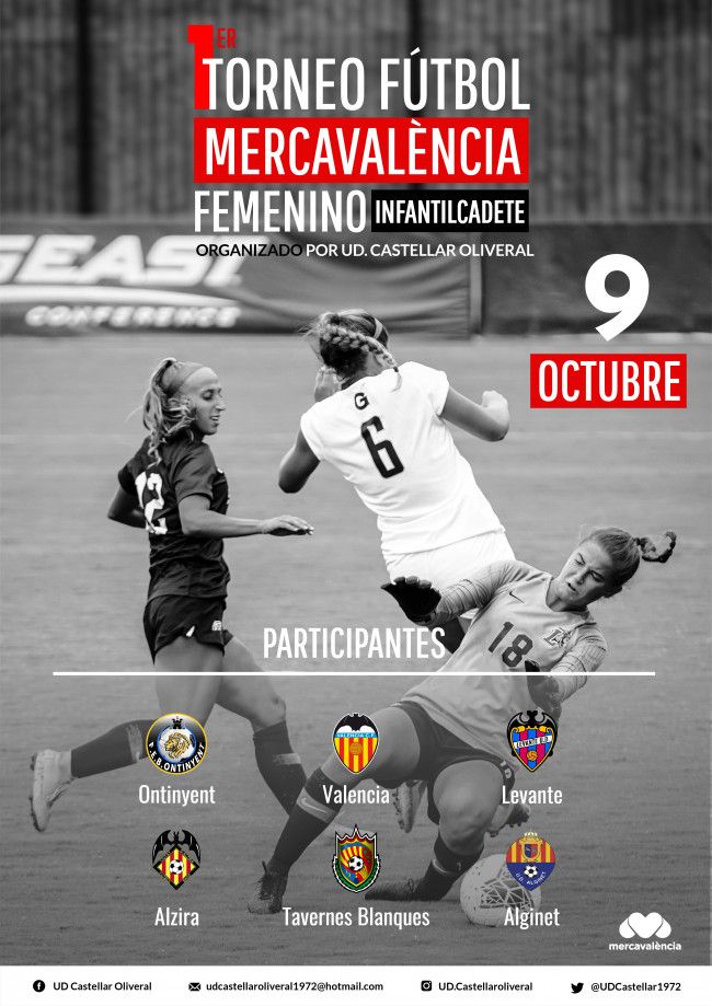El Trofeo Mercavalència de fútbol femenino infantil y cadete nace el 9 d’Octubre