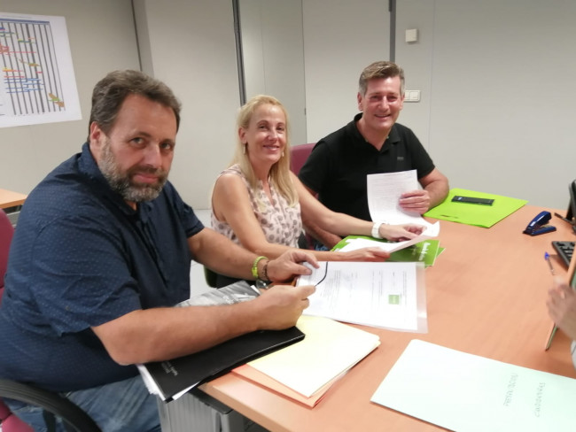 Yolanda Santos, Juanjo Ramírez y Jose Enrique Aguar