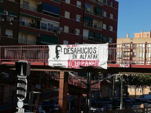 Alfafar pintadas contra el alcalde por los desahucios (1)