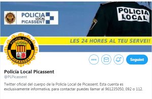 Twitter Policia Local Picassent