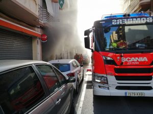 incendio humo Bomberos Torrent