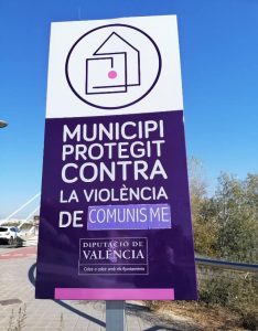 manises contra la violencia de genero cartel manipulado