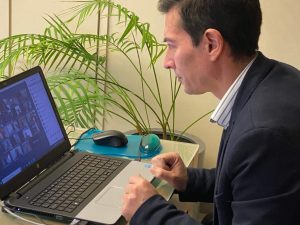 Rafa Garcia pleno videoconferencia Burjassot