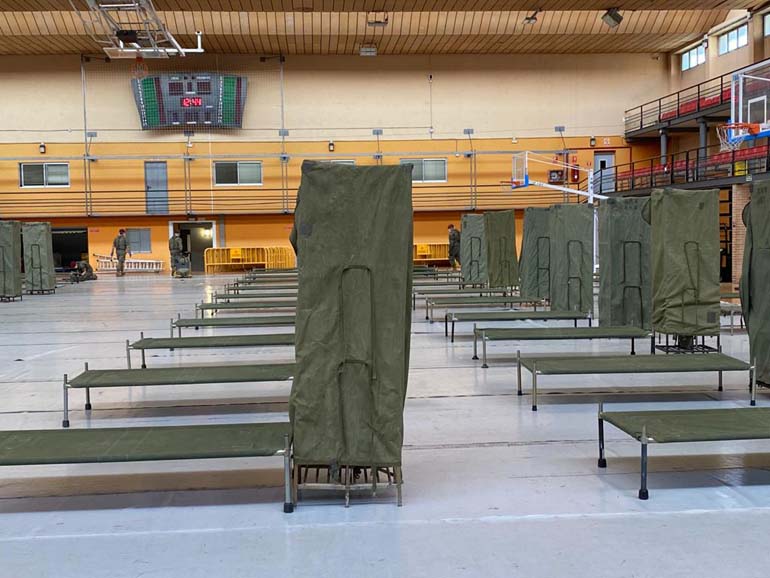 El Ejército ha habilitado en València 130 nuevas plazas para personas sin techo