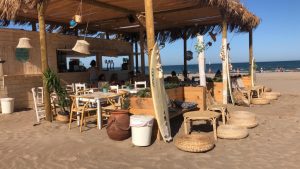Chiringuito de la playa de la Patacona