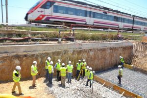 Obras estacion tren Albal