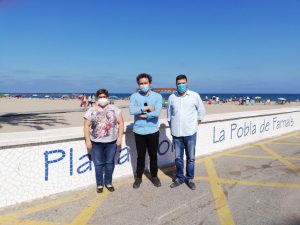 bandera qualifer playa Pobla de Farnals